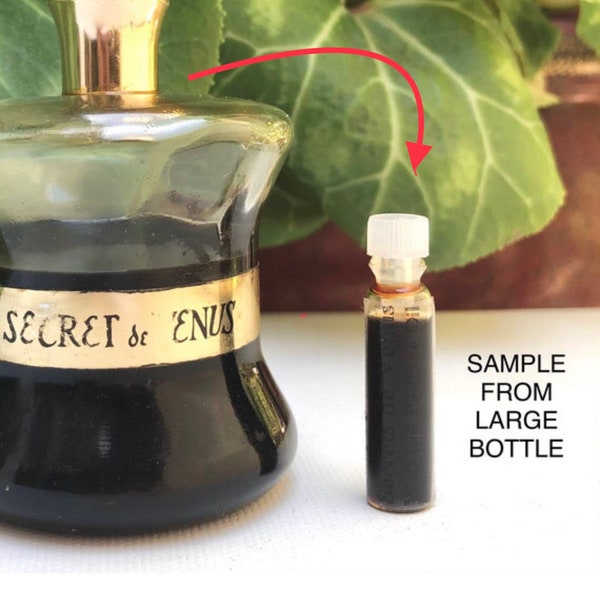 SMALL SAMPLE VIAL Vintage Discontinued Weil Perfume Secret de Venus Perfume Bath Oil 1ml From Large Bottle