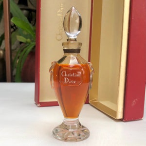Vintage DIORISSIMO Christian Dior Extrait Parfum 1oz Perfume Splash In Crystal Amphora