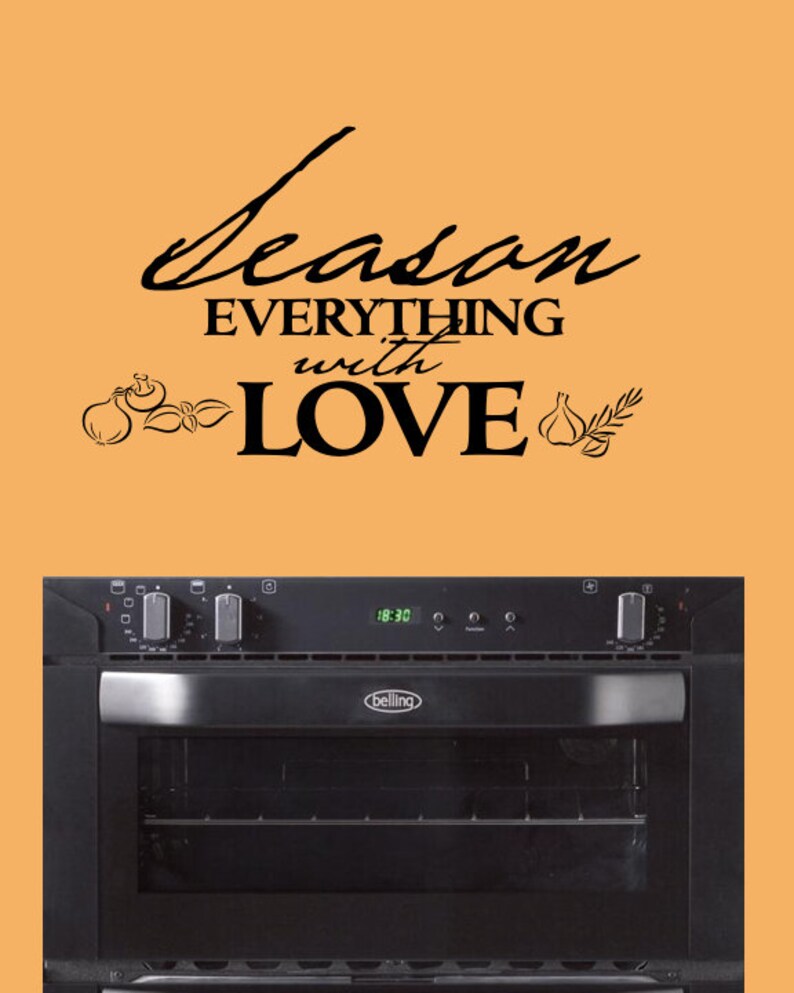 Kitchen decal Kitchen wall decal Bible verse decal Wall Etsy