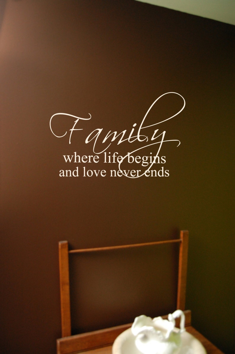 Bible verse decal Bedroom wall decal Family wall decal Laundry Room decal
