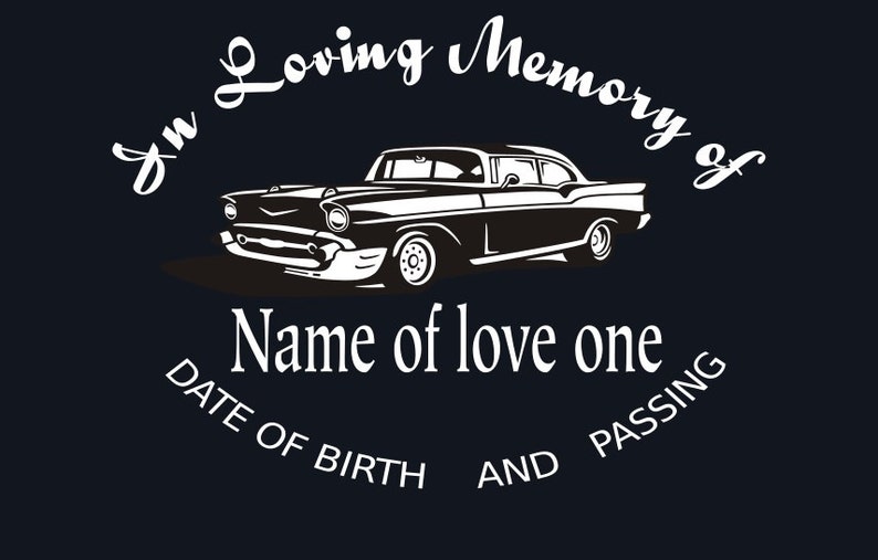 In Loving Memory Car Decal Custom Memory Auto Decal Etsy