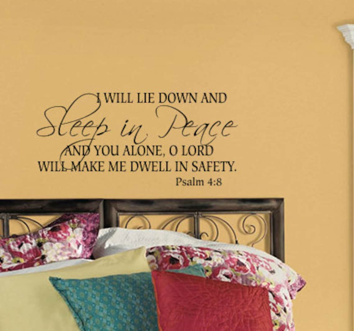 Psalm 48bedroom Wall Decal Bible Verse Decal Marriage Wall Etsy