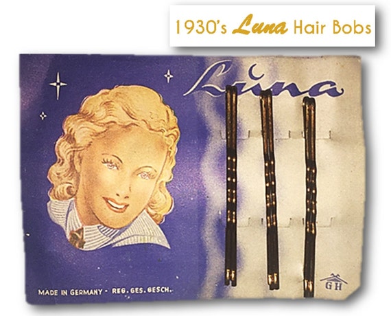Vintage Bobby Pins, Retro, Hair Salon, 1930s, LUN… - image 1