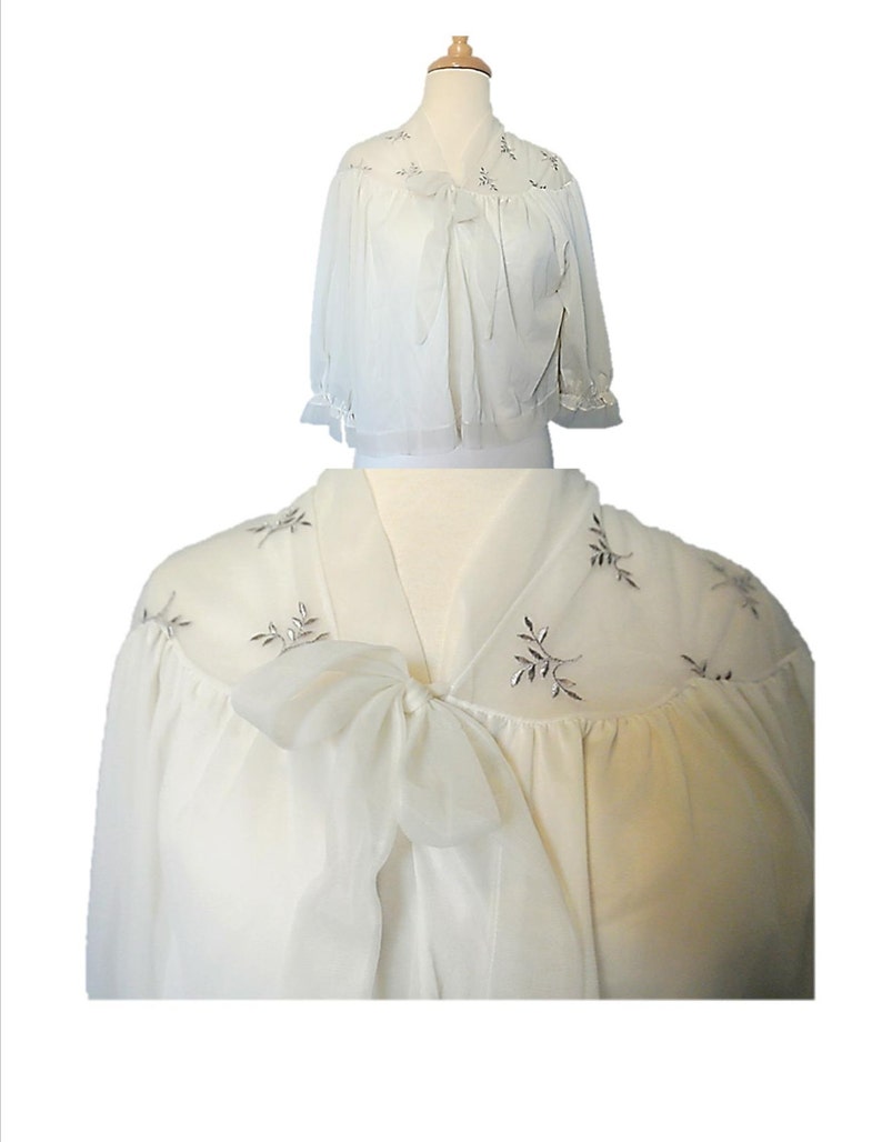 Vintage Bed Jacket 1950's Bed Jacket Vintage Lingerie | Etsy