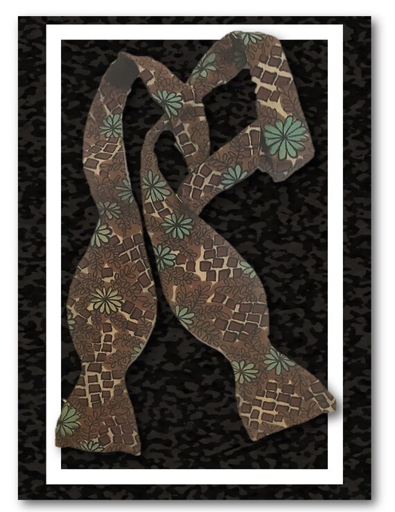 Vintage Bow Tie, Self Tie, Rockabilly, Men's Tie,… - image 2