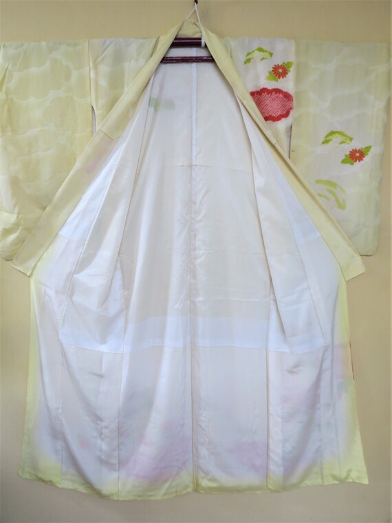 SHOWA KIMONO / Furisode / Antique Japanese Silk K… - image 7