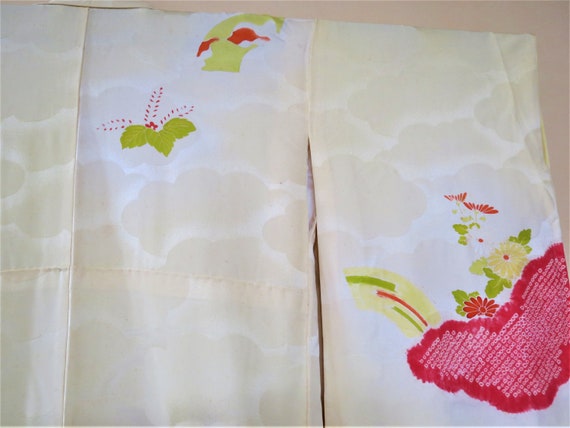 SHOWA KIMONO / Furisode / Antique Japanese Silk K… - image 6
