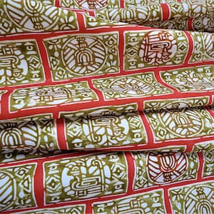 SILK KIMONO FABRIC/ Vintage Japanese Silk Kimono Fabric from Unused Bolt/ Abstract / Kimono Silk Fabric / Crepe Silk / Unique Vintage -14&quot;W