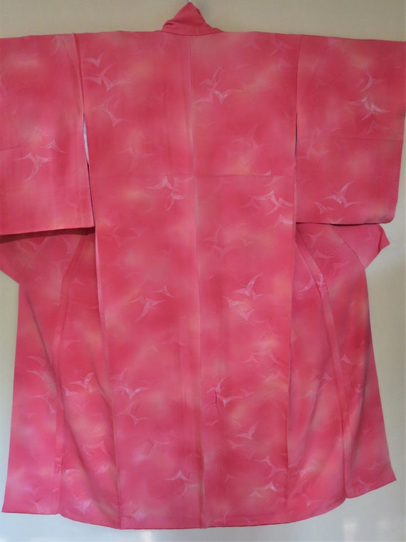 Kimono / Vintage / Japanese / Silk Kimono / Abstra