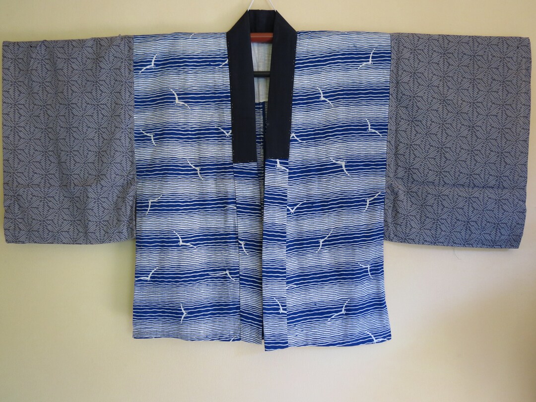 Kimono Han Juban Boro Cotton Jacket Blouse Japanese Peasant - Etsy