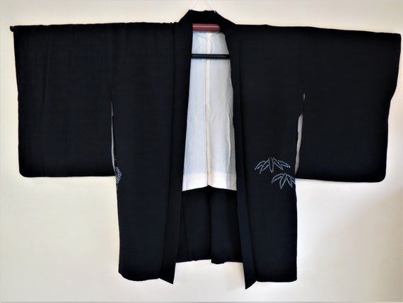 HAORI SHIBORI Antique Japanese Silk Haori Kimono … - image 8