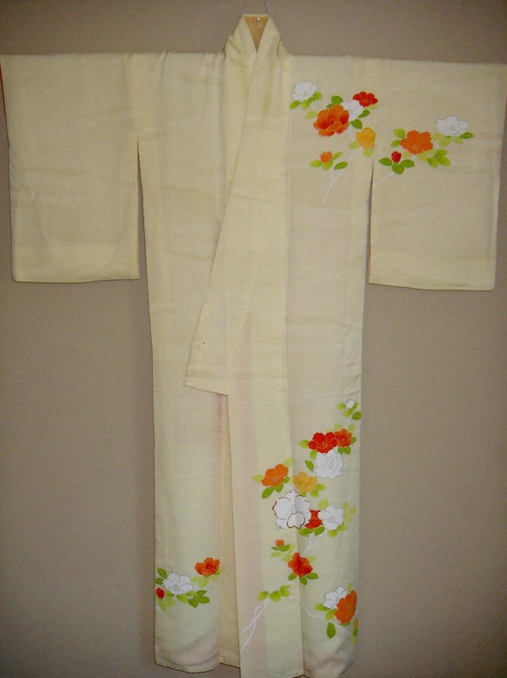 KIMONO / VINTAGE / JAPANESE / Swirling Tsunami Wa… - image 5