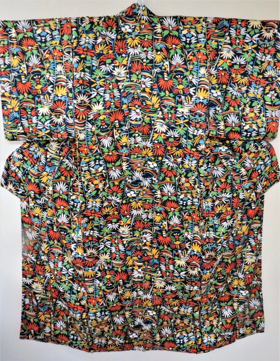 Kimono, Older Vintage Japanese Silk Kimono, Boho,