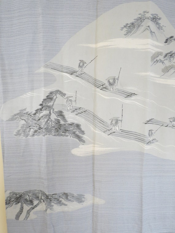 MENS KIMONO  /Antique Japanese Silk Juban / Under… - image 3