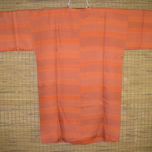 Silk Kimono Jacket / Vintage Japanese Michiyuki Coat Silk / Like New / Hidden Pocket, Covered Buttons, Gorgeous Lining, Hand-Sewn / Gift Her