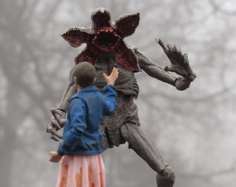 Demogorgon and Eleven Photo Print