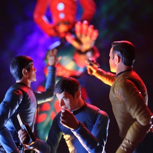 Galactus Vs. the Enterprise Crew Photo Print