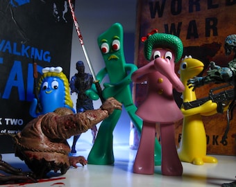 GUMBY フィギュア まとめ売り 1996 The Adventures of Gumby and Friends GUMBY & GOO