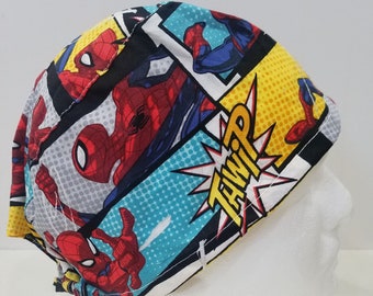 Men's Spider man Comics Scrub/ Surgical Cap