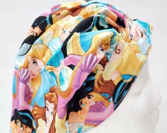 Disney Princess Scrub Cap, Adjustable Bouffant Surgical Hat