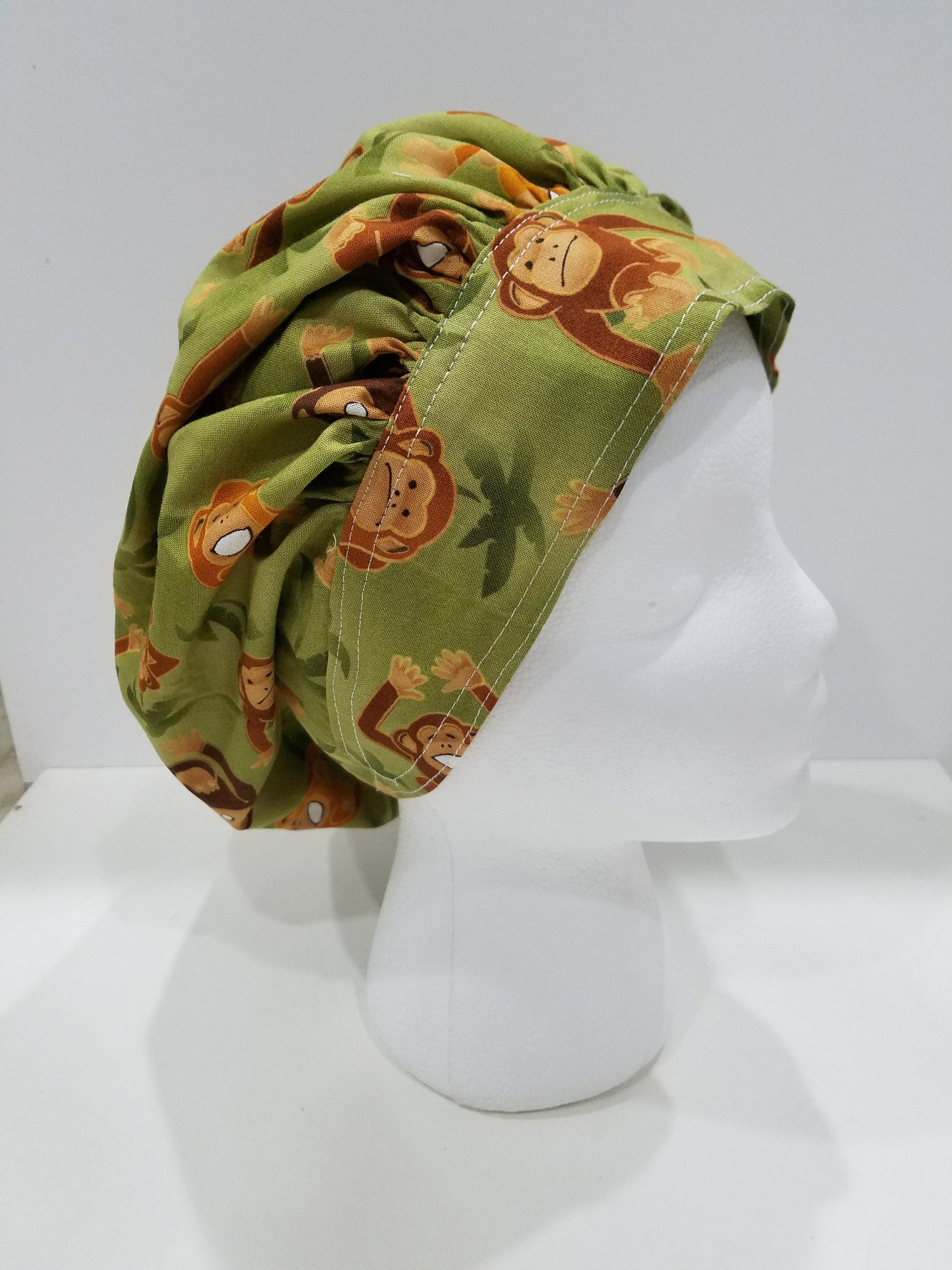 Monkey Jungle Scrub Hat Surgical Hat 