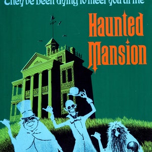 Haunted Mansion Fridge MAGNET 2&quot; x 3&quot;  art Vintage poster