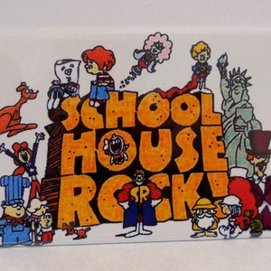 School House Rock 2&quot; x 3&quot; Fridge MAGNET art Vintage Saturday morning