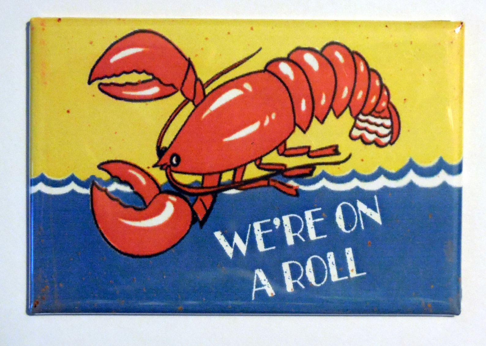 Vintage Lobster We're on A Roll Humor 2 X 3 Etsy