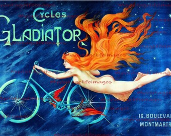 Nude Bicycle Poster - Etsy