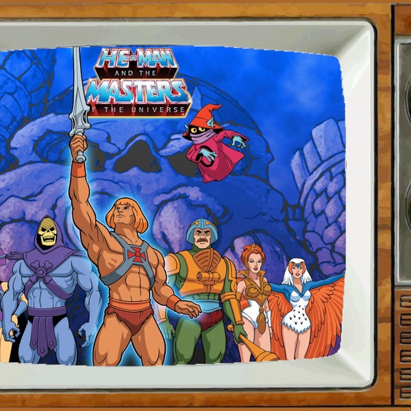 HE-MAN Master of the Universe TV Fridge Magnet 2" x 3" art Saturday Morning Cartoons Refrigerator nostalgic retro