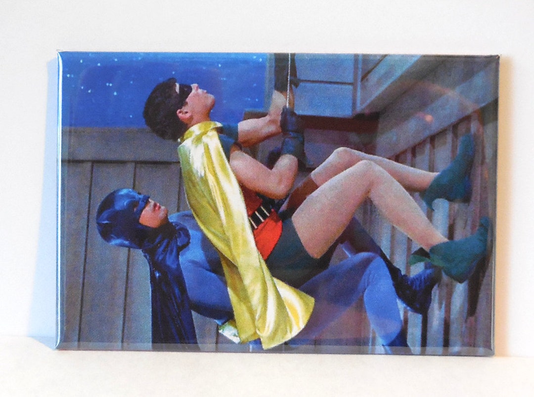 Batman & Robin 1960s TV Series Set Of 8 1.0 Inch Round CERAMIC Magnets GROUP A E - Foto 3