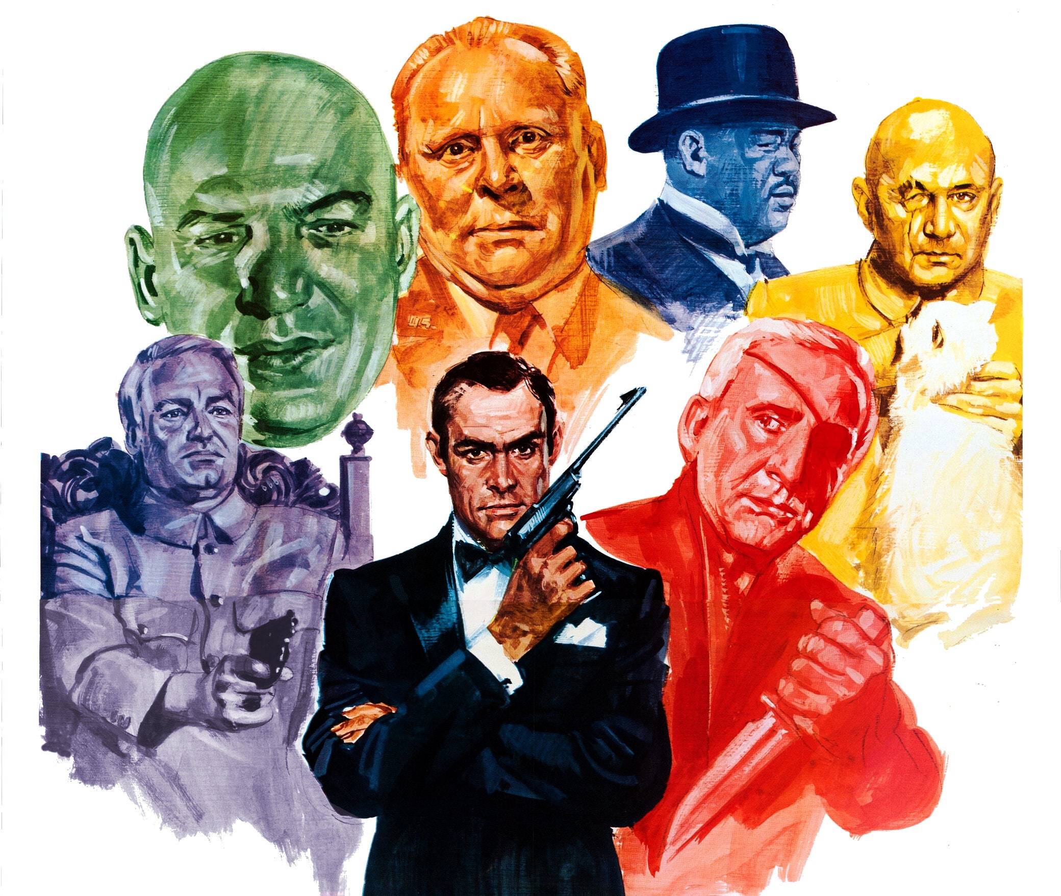 Dr. No James Bond 007 2″ x 3″ Fridge Magnet Vintage Art