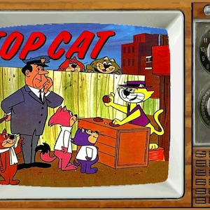 TOP CAT TV Fridge Magnet 2" x 3" art Saturday Morning Cartoons Refrigerator nostalgic retro