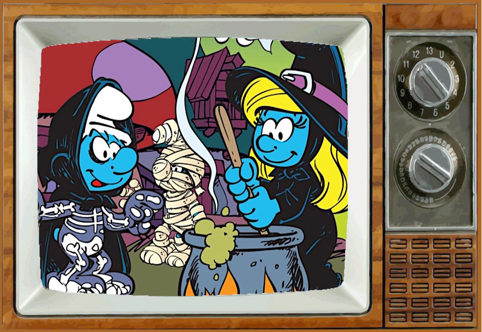 スマーフ　ハロウィンスマーフセット 楽天市場】〇【 スマーフ smurf 】『 ハロウィーン 8体セット