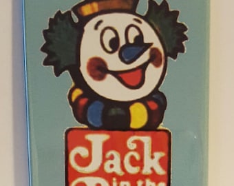 Jack in the Box  2" x 3" Fridge Magnet Art Vintage