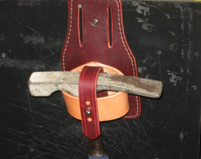 LEATHER HAMMER HOOP and Tool Carrier Etsy