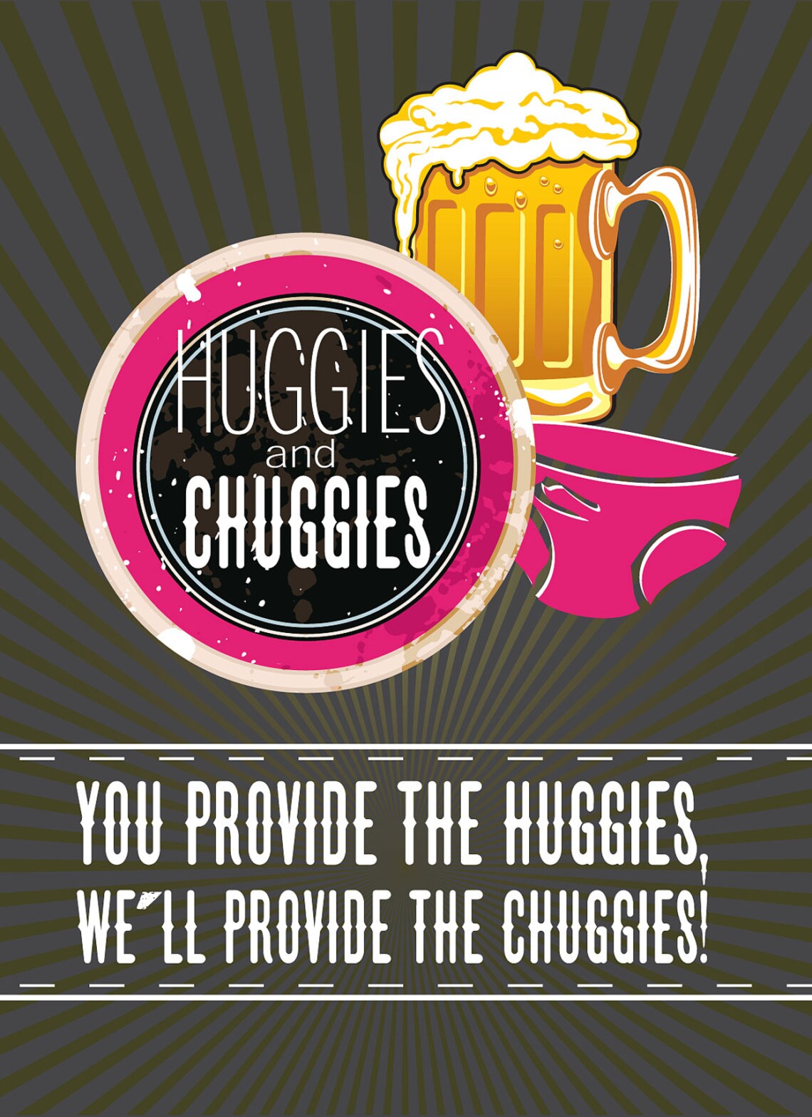 Huggies and Chuggies Baby Shower Invitation Etsy