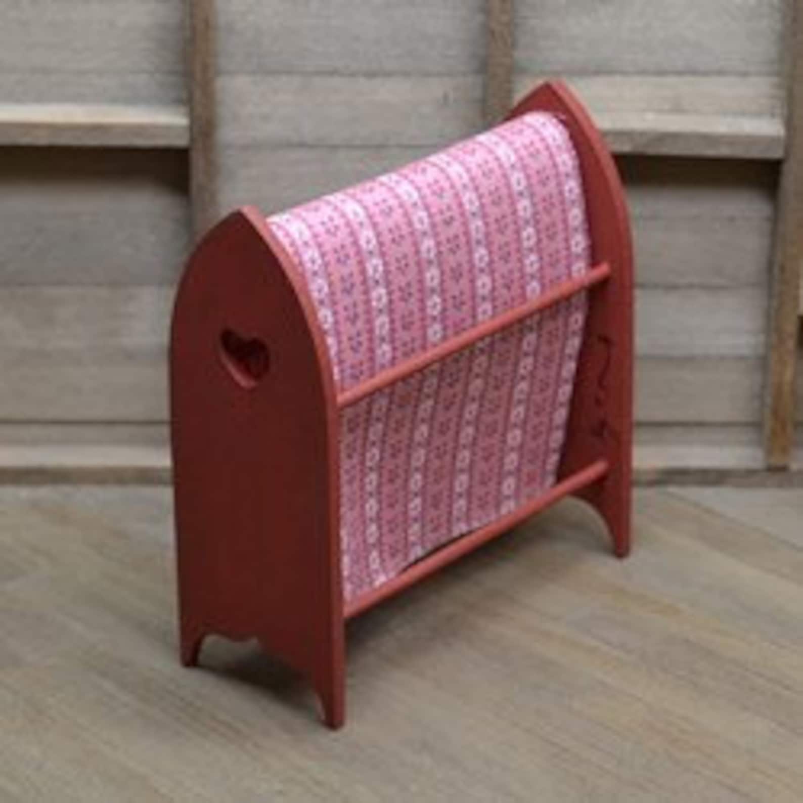 Miniature Quilt Rack, Dollhouse Quilt, Dollhouse Blanket Rack ...