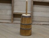 Miniature Kitchen Butter Churn, Dollhouse Kitchen Churn, Diorama Tools, Miniature Dollhouse Butter Churn, Dollhouse Caning Tool