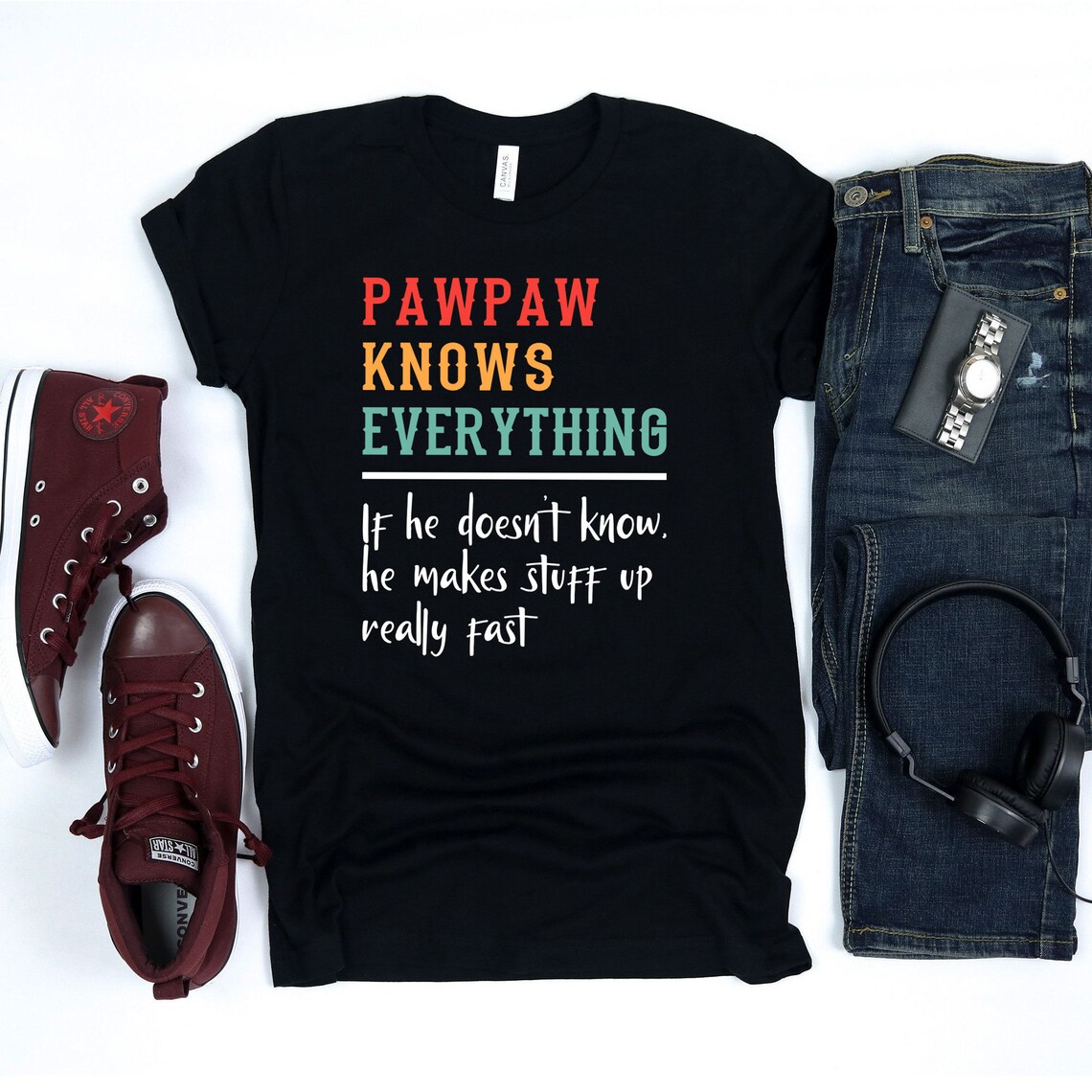 Pawpaw Knows Anything Shirt Ask Pawpaw Anything Shirt Funny Etsy