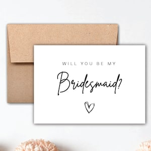 Bridal Party Proposal - Bridesmaid Proposal Card - Will You Be My Bridesmaid Card - Will You Be My Maid of Honor - How to Ask Bridesmaid