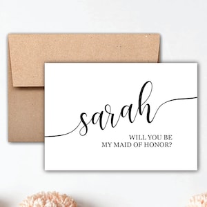 Bridal Party Proposal - Bridesmaid Proposal Card - Will You Be My Bridesmaid Card - Will You Be My Maid of Honor - How to Ask Bridesmaid