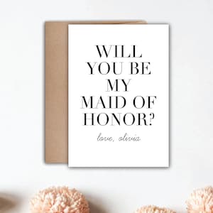 Bridal Party Proposal - Bridesmaid Proposal Card - Will You Be My Bridesmaid Card - Will You Be My Maid of Honor - How to Ask Bridesmaid