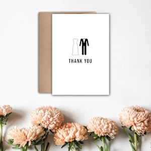 Wedding Thank You Cards Two Brides Wedding Thank You Cards Two Grooms Wedding Thank You Cards Engagement Thank You Cards image 1