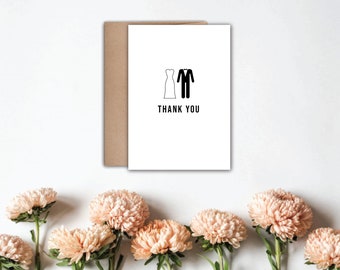 Wedding Thank You Cards - Two Brides Wedding Thank You Cards - Two Grooms Wedding Thank You Cards - Engagement Thank You Cards