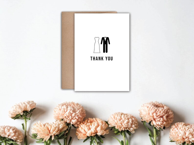 Wedding Thank You Cards Two Brides Wedding Thank You Cards Two Grooms Wedding Thank You Cards Engagement Thank You Cards image 1