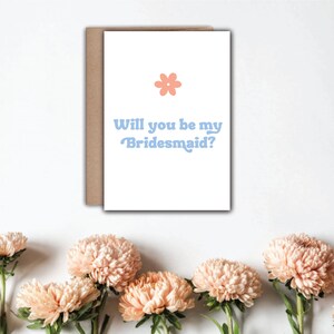 Retro Bridesmaid Proposal - Will You Be My Bridesmaid Card - Will You Be My Maid of Honor  - Bridesmaid Gift - Bridesmaid Card