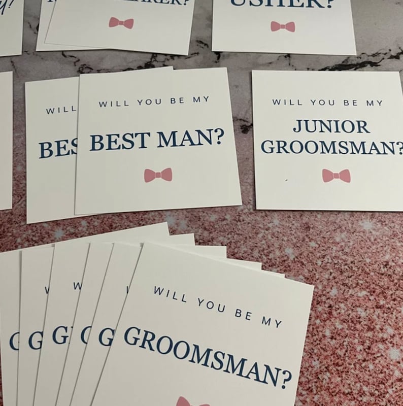 Groomsmen Proposal Card Will You Be My Groomsman Will You Be My Best Man Groomsmen Proposal Idea Groomsmen Wedding Card image 7