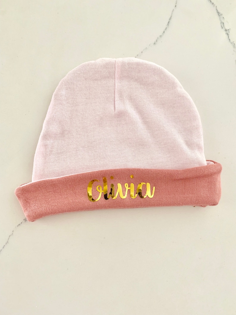 Personalized Baby Hat Gift for Newborn Baby Beanie Custom Baby Hat Baby Girl Hat Baby Shower Gift Baby Boy Hat