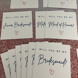 Bridesmaid Proposal Will You Be My Bridesmaid Card Will You Be My Maid of Honor Bridesmaid Gift Bridesmaid Card image 8